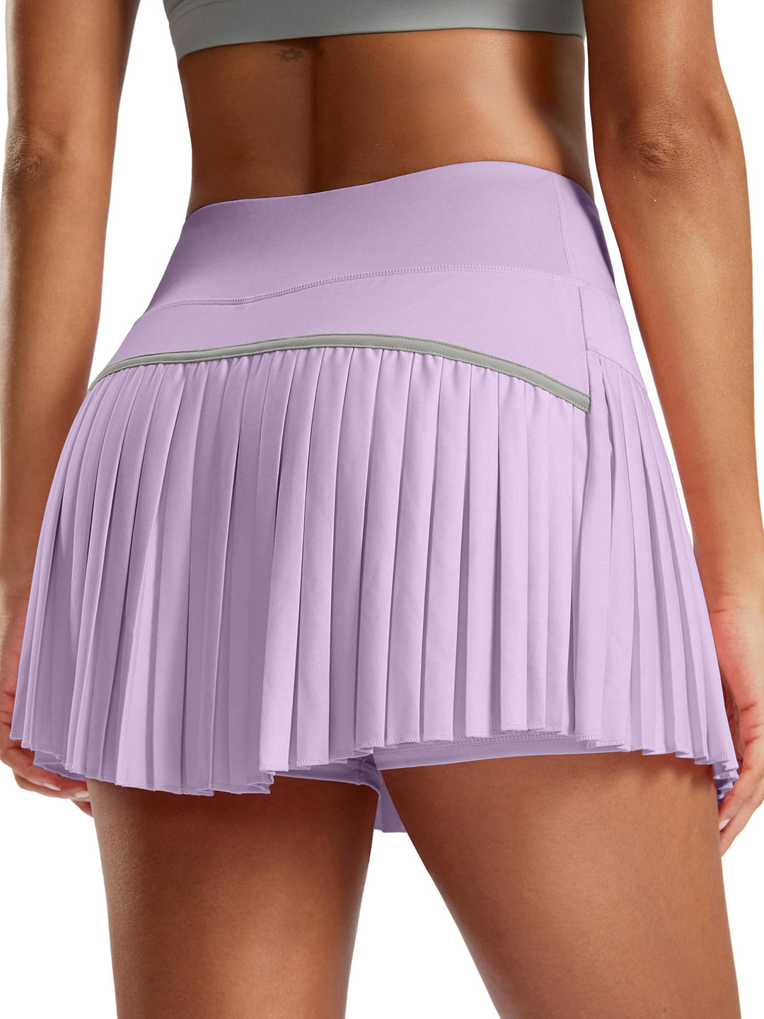 Dame Sporty Plisseret Skirt med integrerede Shorts Skovae
