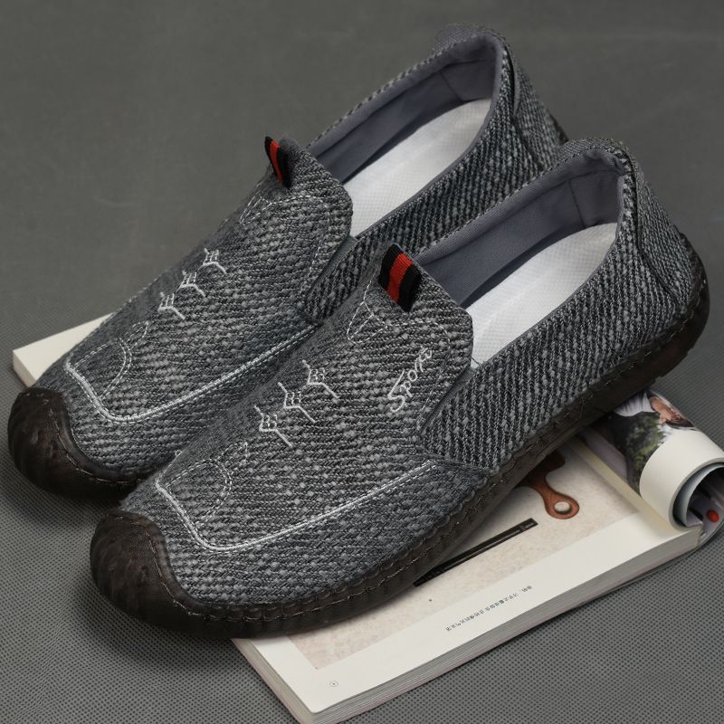 Herrer Behagelige Slip-On Fritidssko med fleksibelt Overmateriale og skridsikker Såle Stilla