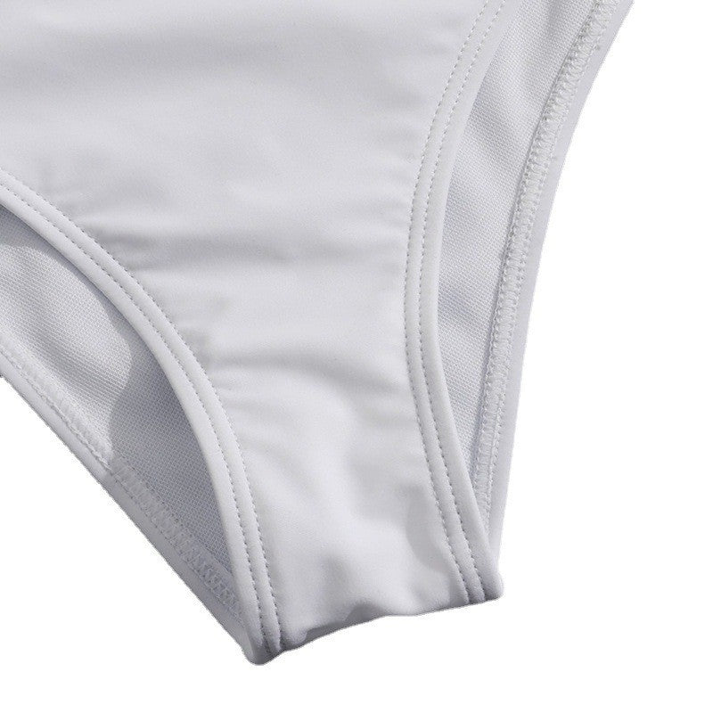 Dame one-piece badedragt med elegante volants detaljer Skovae