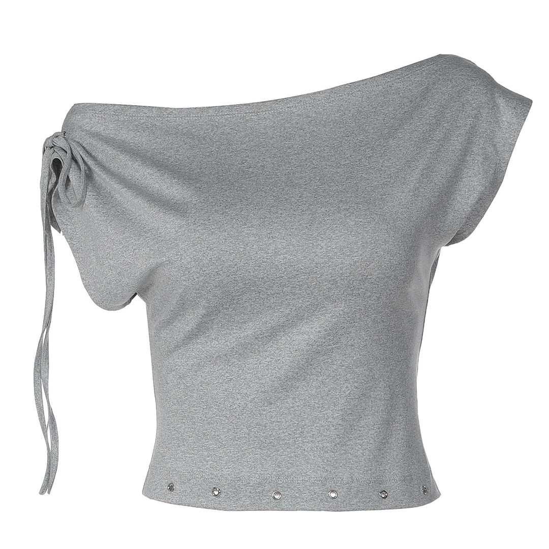 Dame trendy crop top med off-shoulder design Skovae