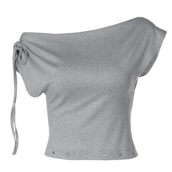 Dame trendy crop top med off-shoulder design Skovae