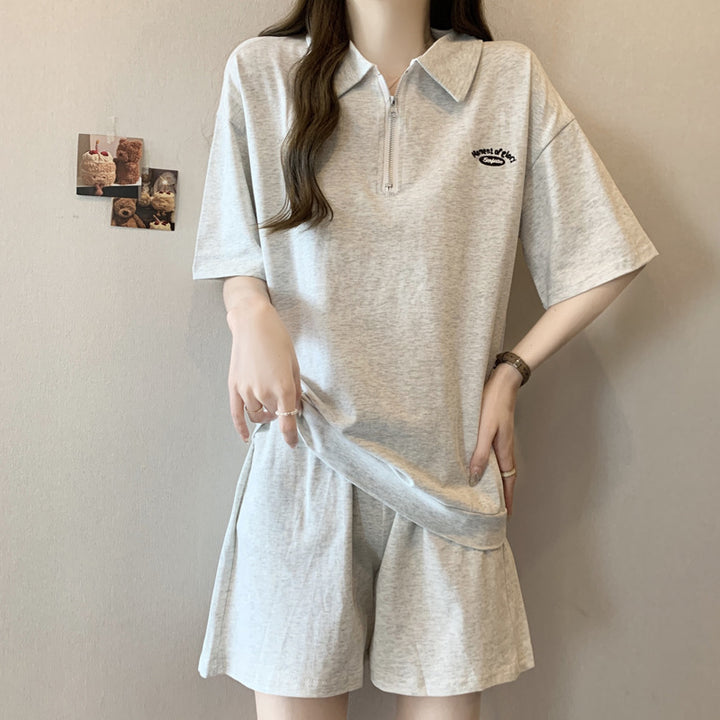 Femme Zip-Up Sport Polo Set Stilla