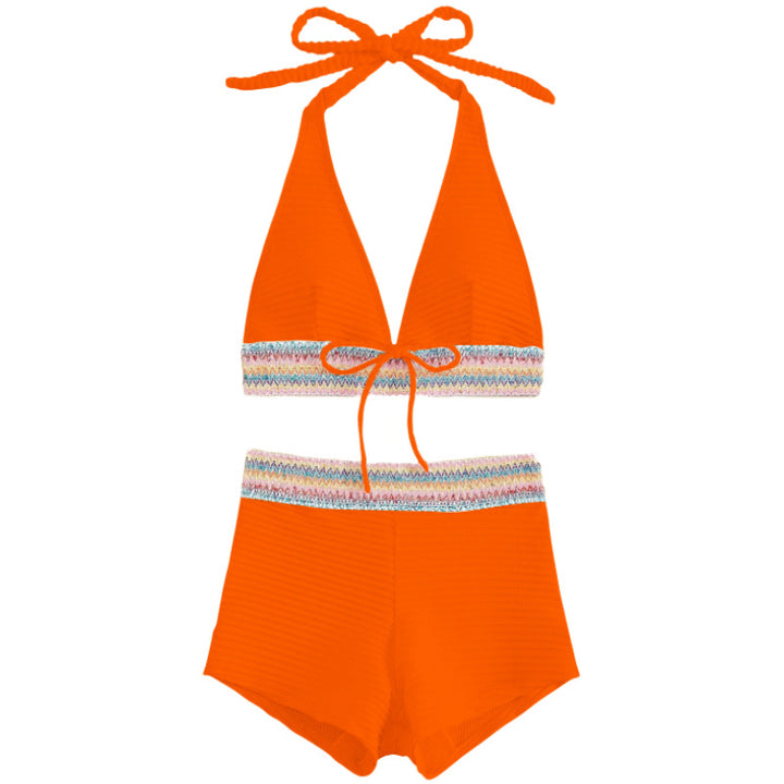 Dame bikini-sæt med højskårne shorts Skovae