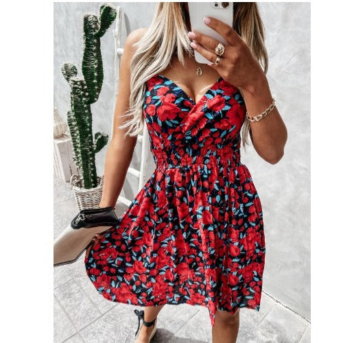 Femme Floral Smocked Sommerkjole Stilla
