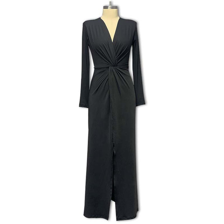 Dame Elegant V kostume med dyb V-hals og smal pasform Skovae