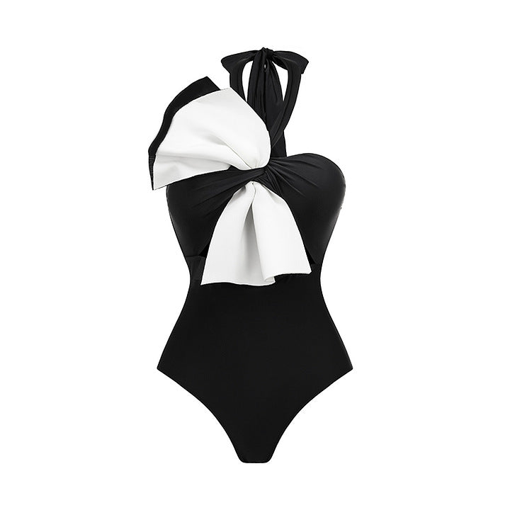 Dame one-piece badedragt med ekstravagante draperinger Skovae