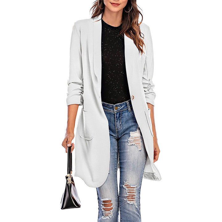 Dame Elegant Oversized Blazer med praktiske lommer og smart snit Stilla