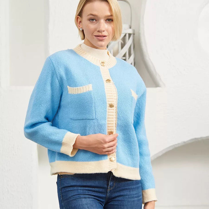 Femme Cozy Tekstureret Strik Knap-Cardigan Stilla