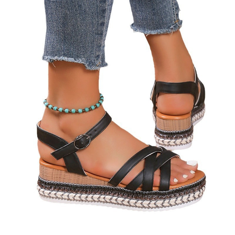 Dame Espadrilles med elegant remdesign og skridsikker sål Stilla