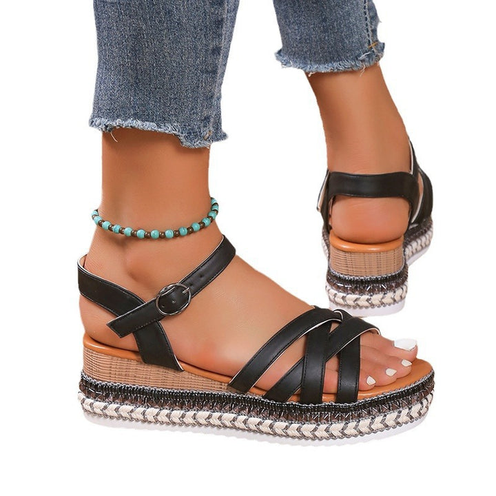 Dame Espadrilles med elegant remdesign og skridsikker sål Stilla