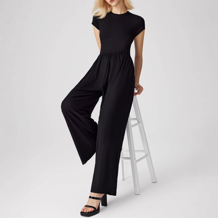 Dame Elegant Jumpsuit med bredt ben Stilla