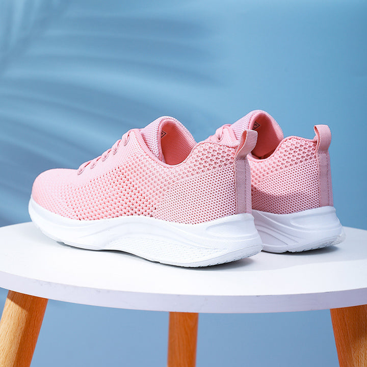 Dame nan let strik-hverdags sneakers med sømløst maske-overmateriale og polstret komfortfodbed Skovae