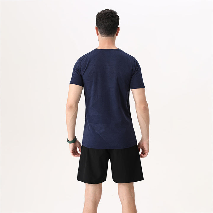 Herrer Åndbart Sport T-Shirt med elastisk pasform Stilla