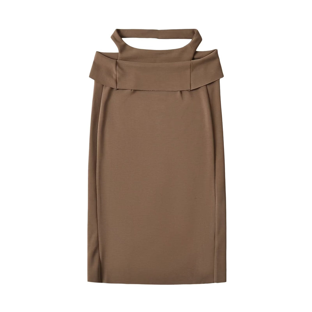 Dame elegant omslagsskjørt med højkvalitets materiale og stilfuldt design Stilla