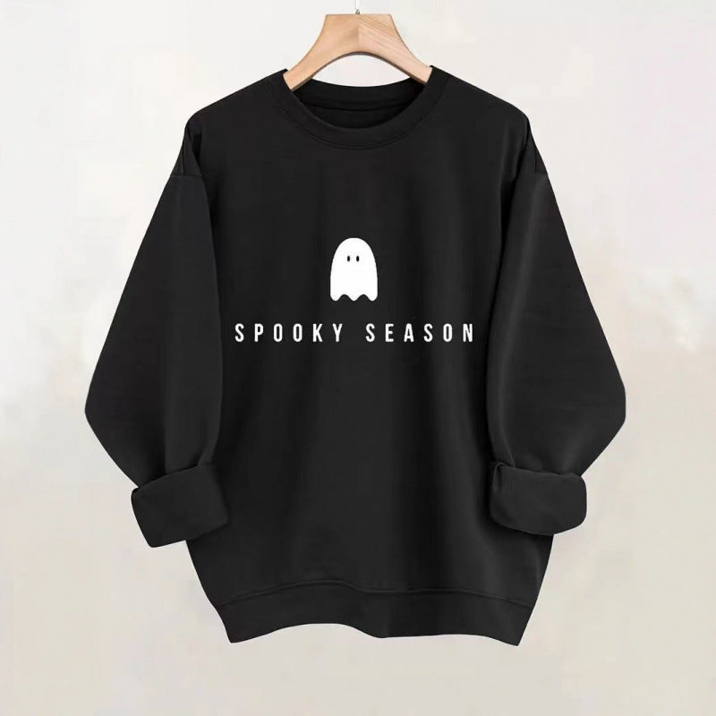 Kvinders sweatshirt med afslappet uhyggeligt design og blødt indvendigt fleece Skovae