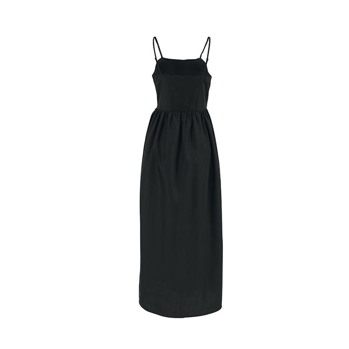 Dame Maxikjole med smal skulderdesign og elegant snit Stilla
