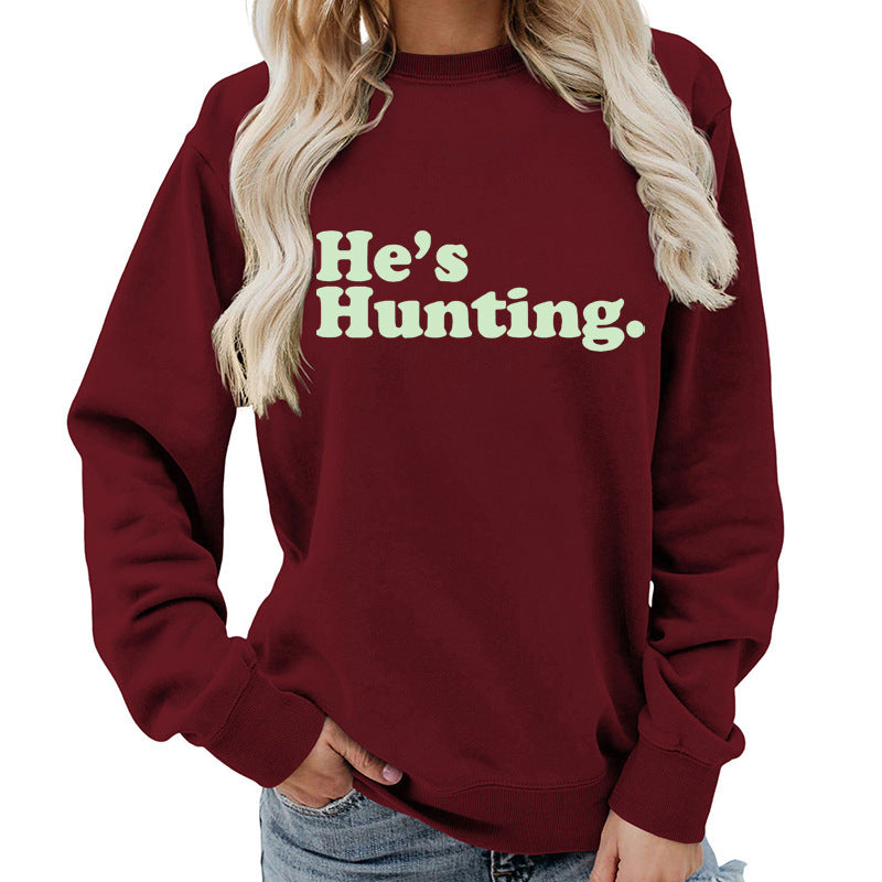 Kvinders sweatshirt med moderne skrift og afslappet snit Stilla