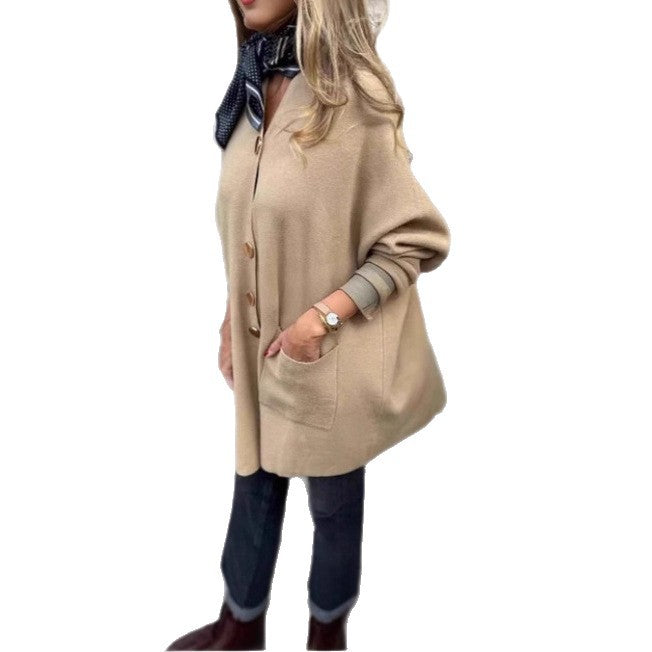 Dame cardigan med praktiske lommer og elegant knapdetalje Stilla