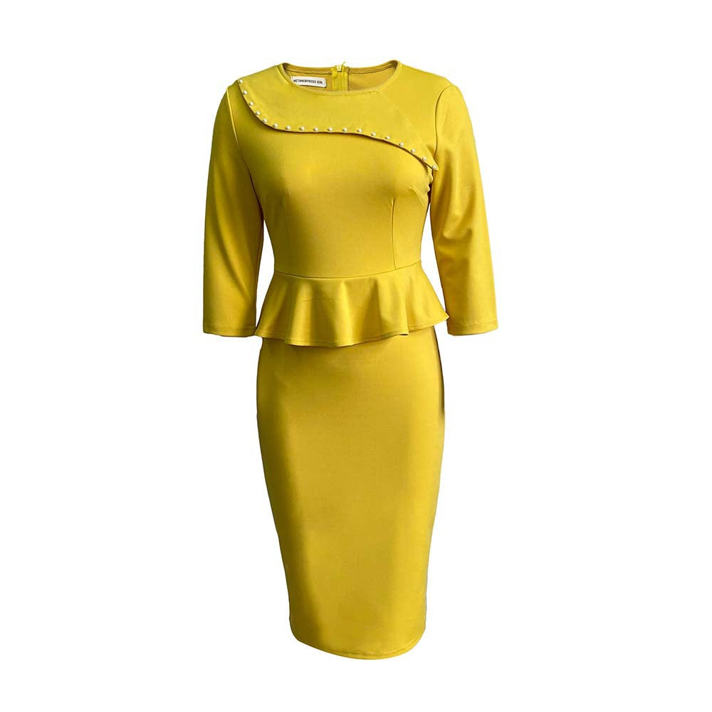Skovae | Dameformelt Peplum-top og Blyantskørt-sæt