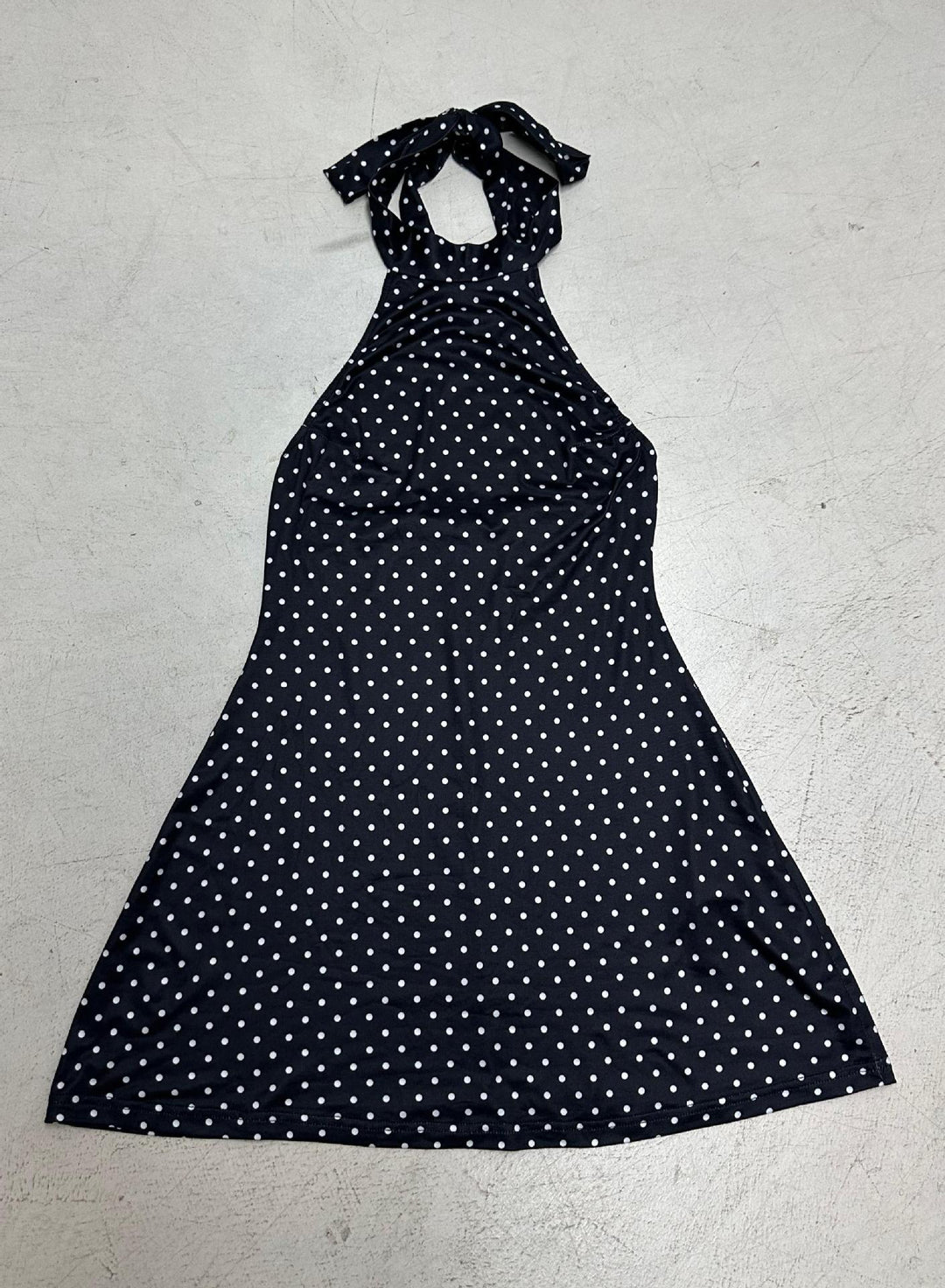 Dame Halterneck Kjole med Polka-Dots Skovae