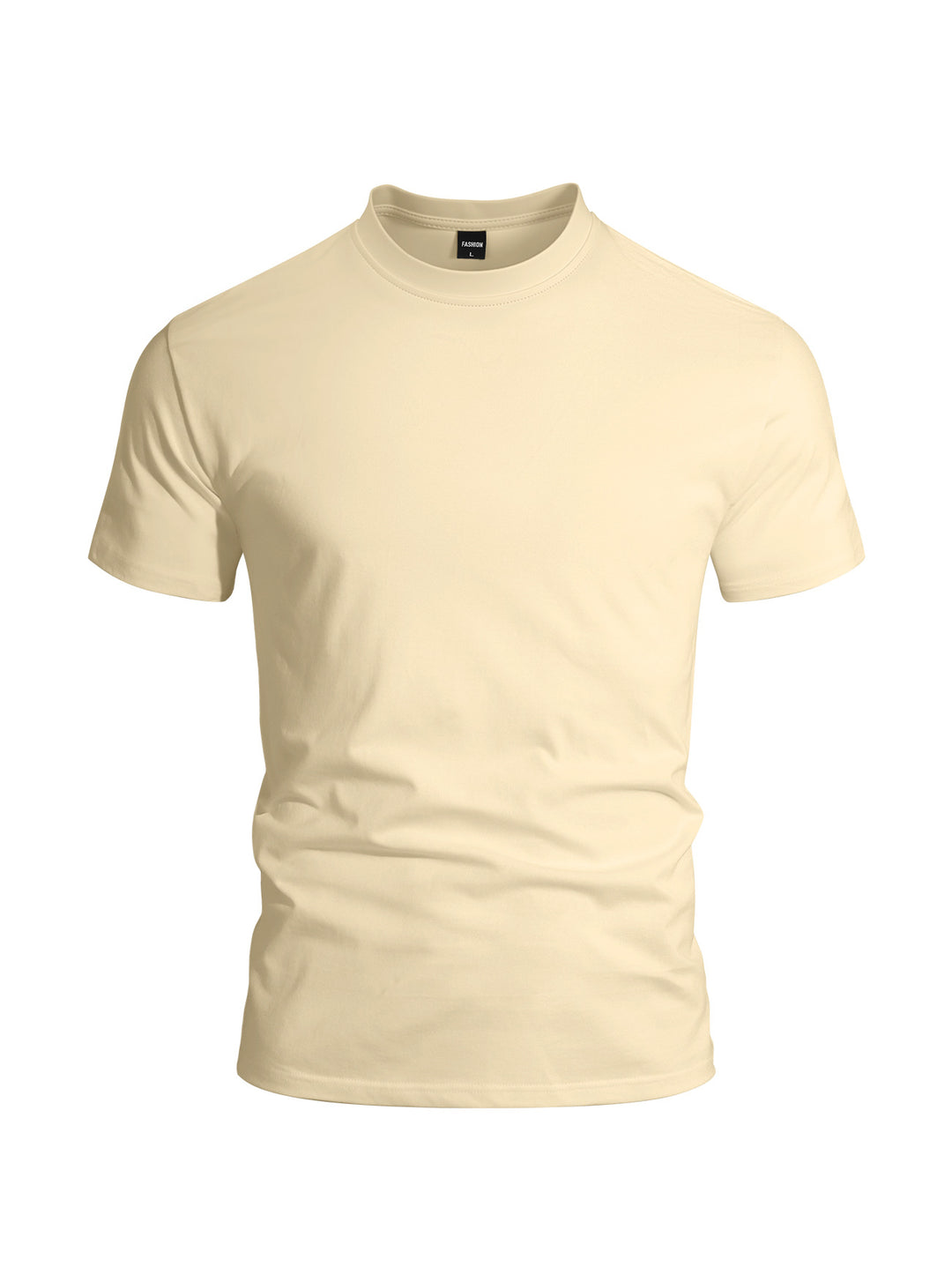 Herrer nan en tætsiddende Rundhalst T-shirt i Singlejersey med forstærket nakke. Skovae