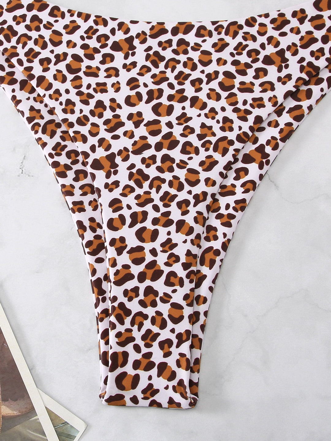 Dame Leopardmønster Høj Bikini Sæt Stilla