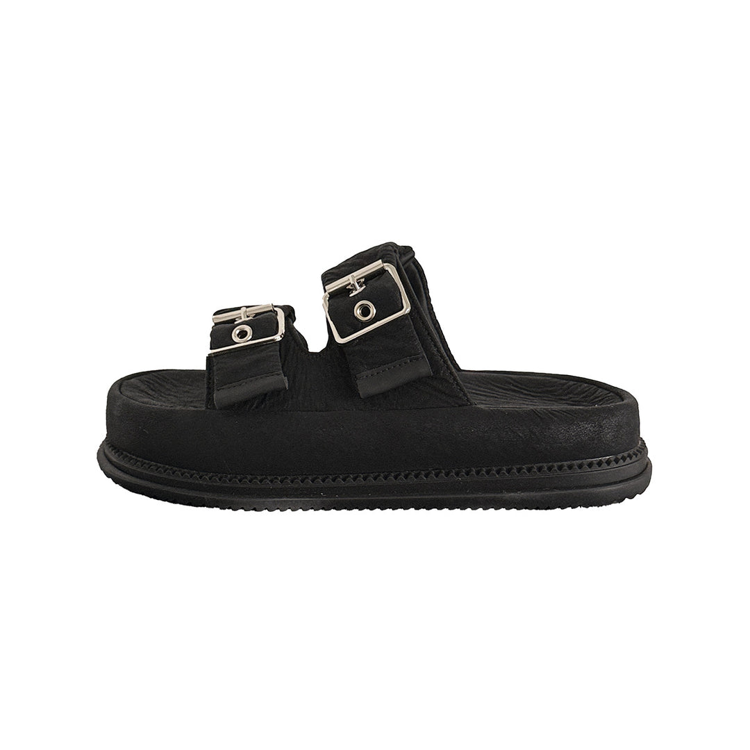 Femme Dobbeltrem Relaxed Slide Sandaler Stilla