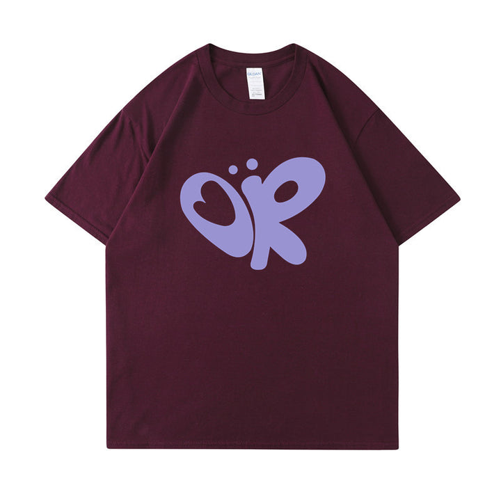 Dame casual T-shirt med unikt grafisk print Skovae