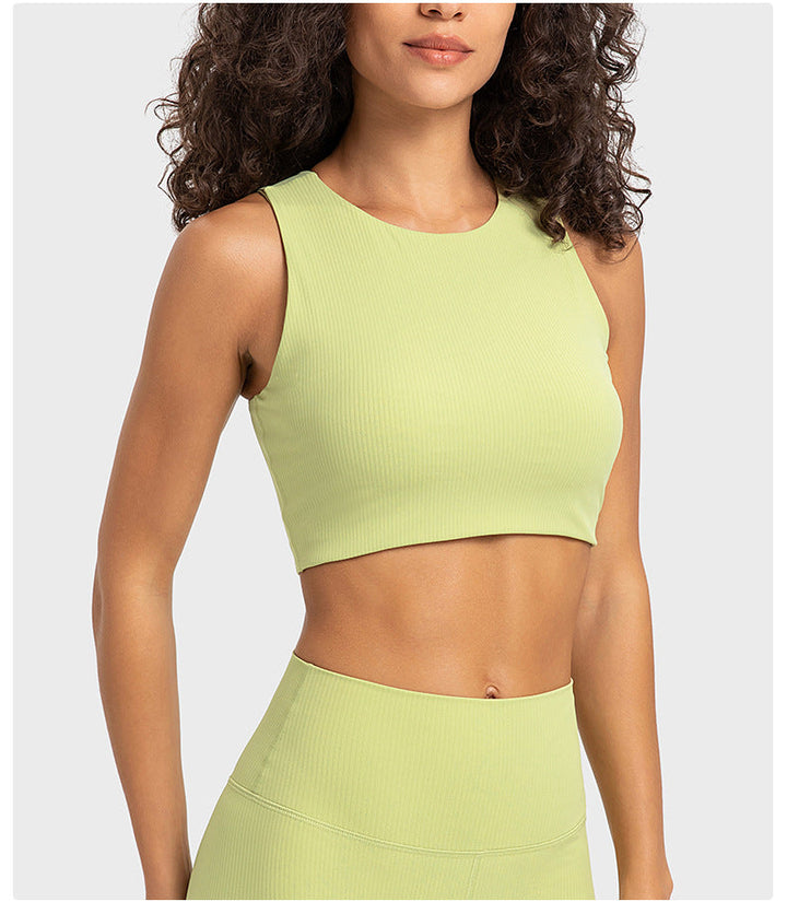Stilla | Rib Turtleneck Sports Bra Høj Styrke, Stødabsorberende, Øvre Støtte