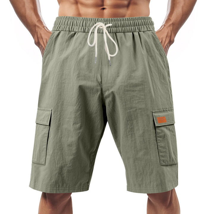 Herrer praktiske Cargo-Shorts med elastisk talje og sidelommer Stilla