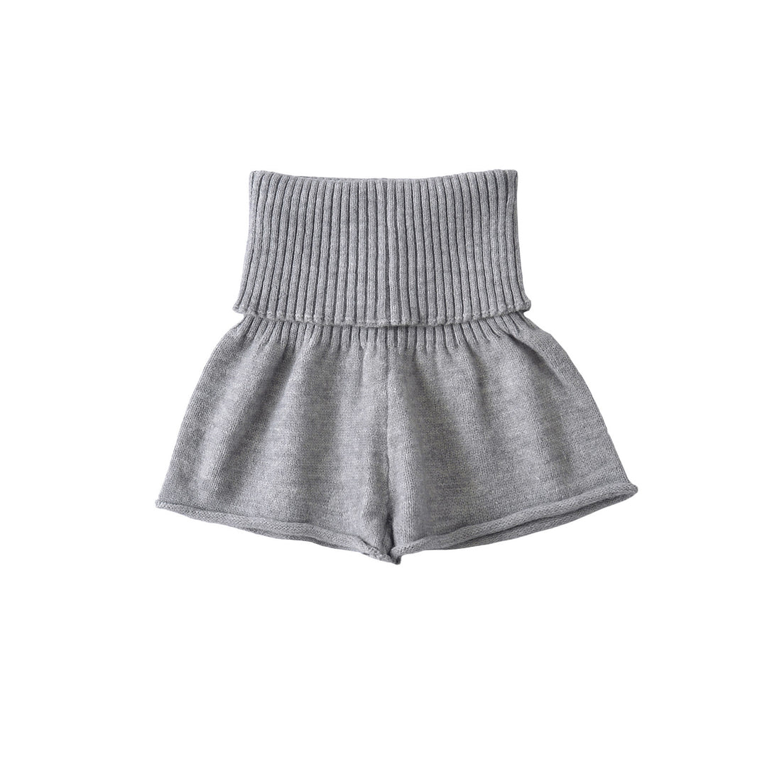 Dame Strik-Shorts med høj talje og feminin A-linje Stilla