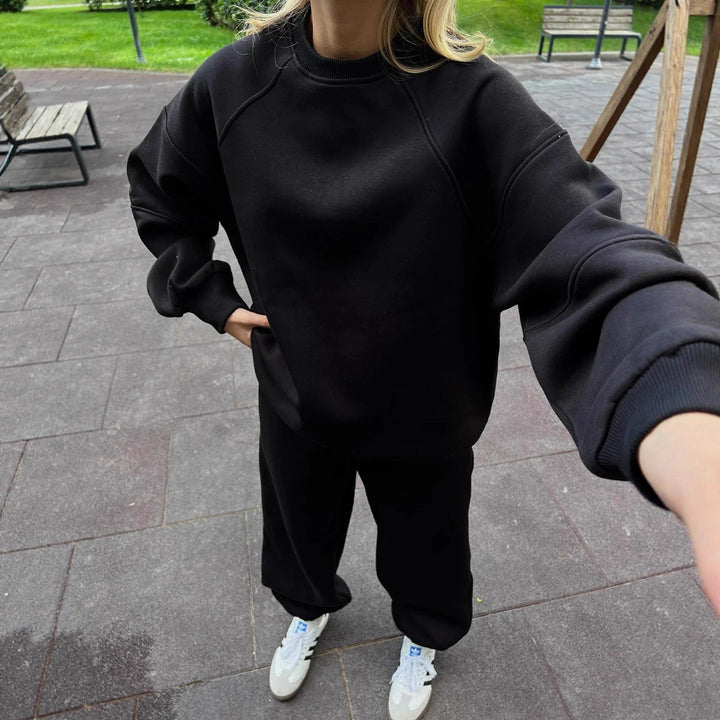 Dame afslappet sweatshirtsæt og løse bukser Stilla
