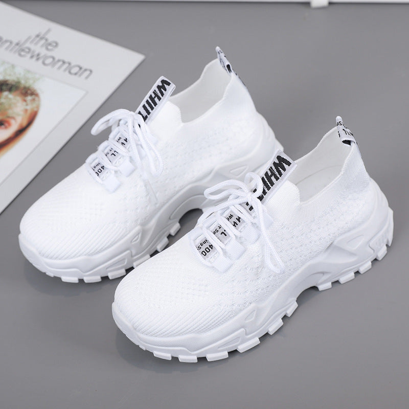 Dame Sporty Strik-Sneakers med støddæmpende sål Stilla