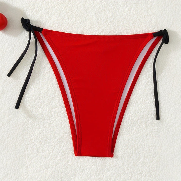 Dame Triangel-Bikini-Sæt med moderne bindebånd Skovae