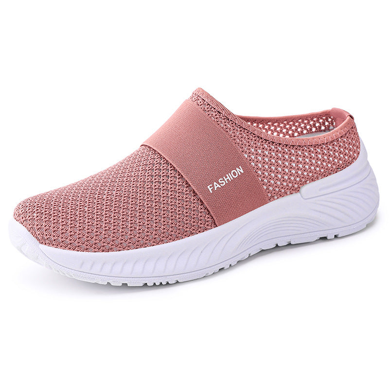 Dame Komfortable Slip-On Sneakers i åndbart mesh med fleksibel sål Stilla