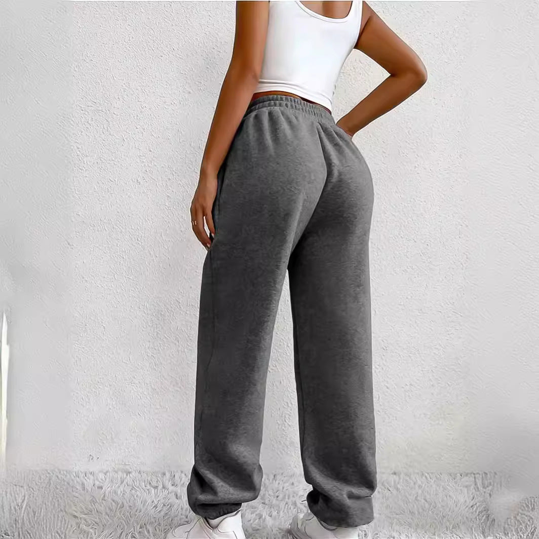 Damer Behagelige Sweatpants med Gummibånd og Praktiske Lommer Stilla