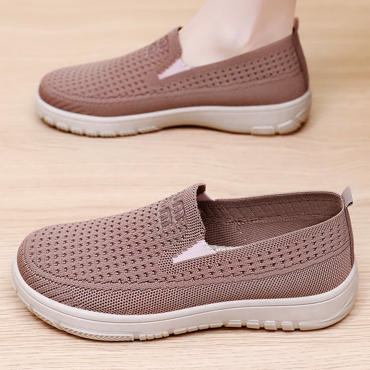 Dame Åndbare Slip-On Fritidssko med elastisk Komfort-overdel Stilla