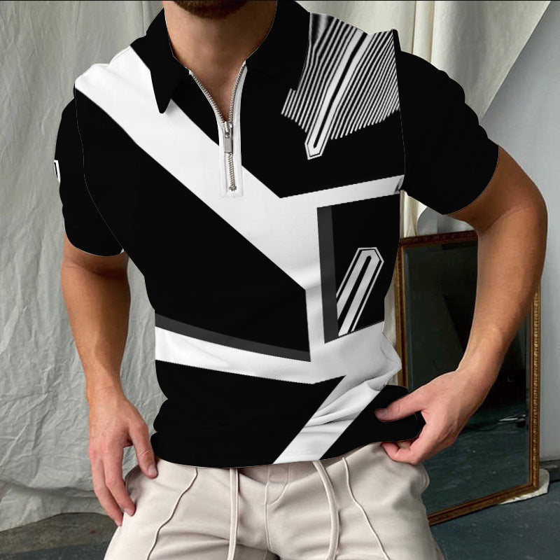 Stilfuldtternet Kortærmet Polo-Shirt til Herrer Stilla