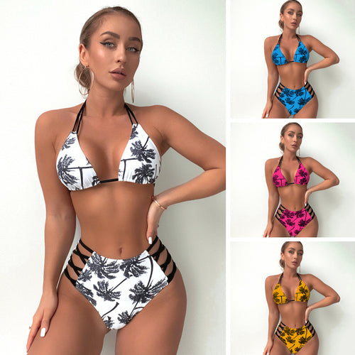 Dame Triangel-Bikini med høj udskæring og justerbare stropper Stilla