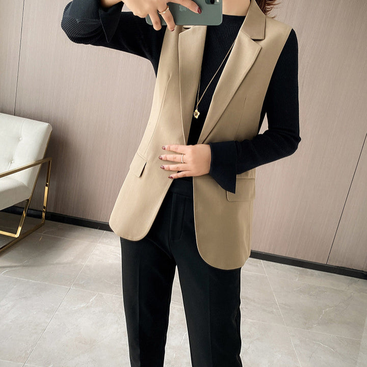 Dame elegant vest med moderne detaljer og praktiske lommer Stilla