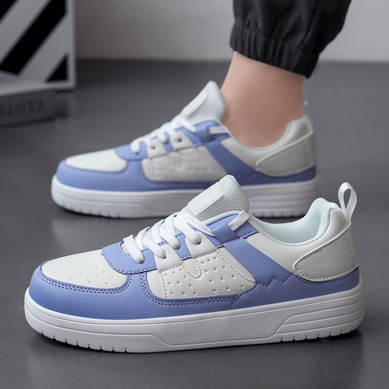Unisex nan Plateausneaker i imiteret læder med åndbar mesh-tungeområde og stødabsorberende profilsål Skovae