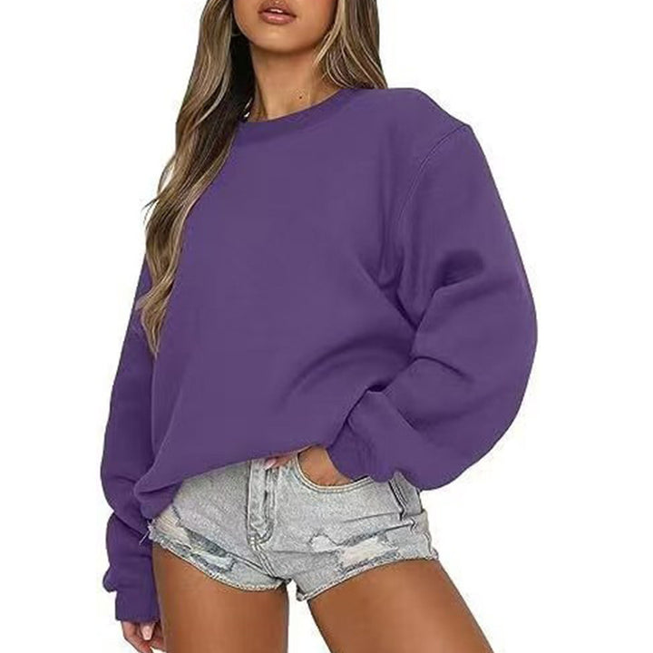 Kvinders sweatshirt med afslappet snit og voluminøse ærmer Stilla