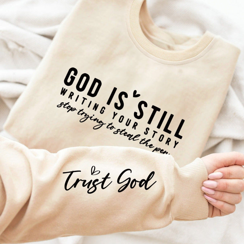 Kvinders sweater med inspirerende print og afslappet snit Stilla