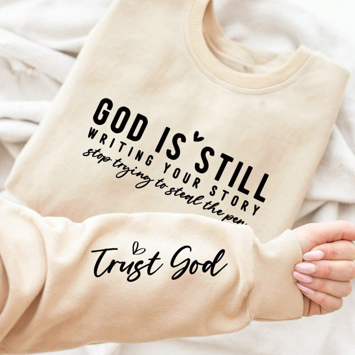 Kvinders sweater med inspirerende print og afslappet snit Stilla
