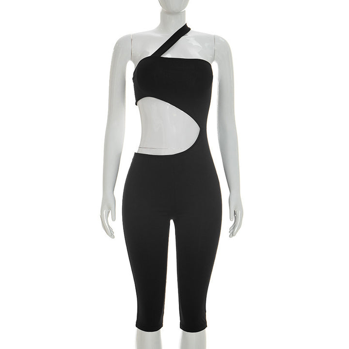 Damen Sportliches Set mit Crop-Top und Leggings Skovae