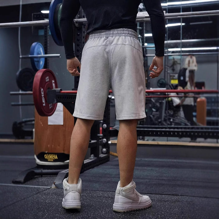 Herrer Sporty Sweatshorts med komfortabel linning og funktionelt design Stilla