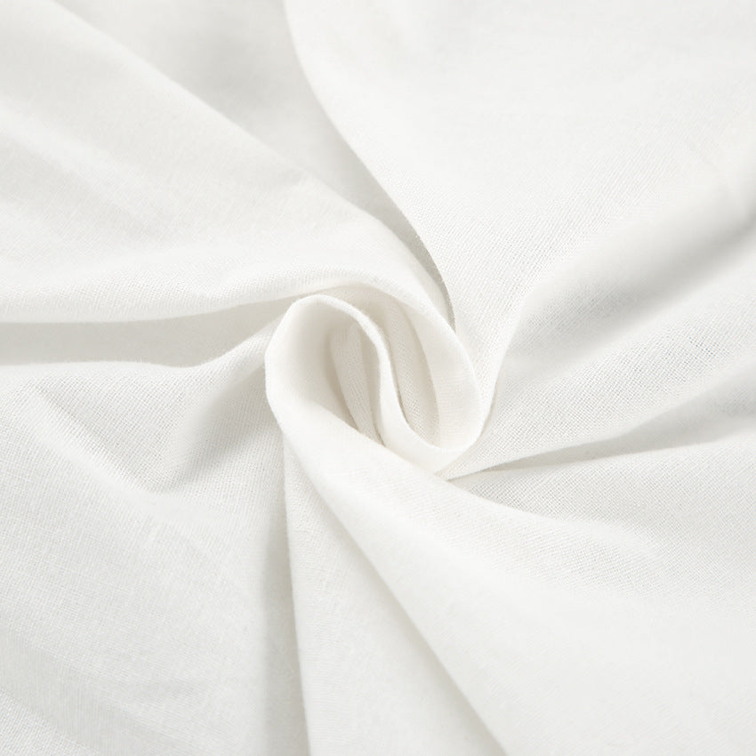 Damebluse med ruchedetaljer og voluminøse ærmer Stilla