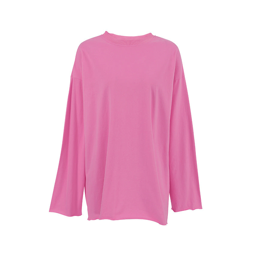 Dame Oversized Sweatshirt lavet af blød bomuldsblanding med elegant design Stilla