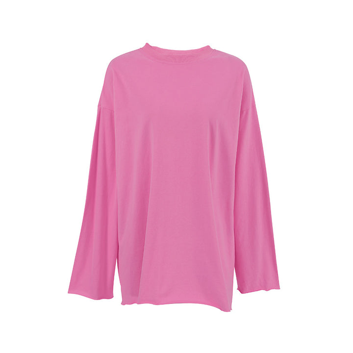 Dame Oversized Sweatshirt lavet af blød bomuldsblanding med elegant design Stilla