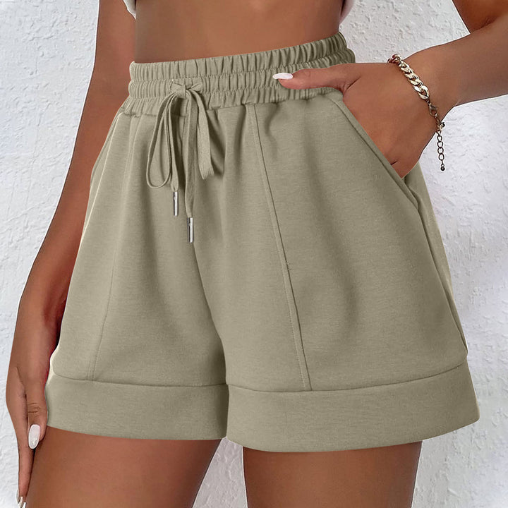 Dame sporty fritids shorts med elastisk linning og praktiske lommer Stilla